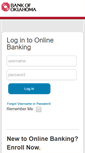 Mobile Screenshot of onlinebanking.bankofoklahoma.com