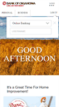Mobile Screenshot of bankofoklahoma.com